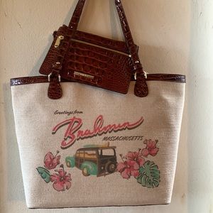 Pipa Collection Canvas Vintage Logo Print Brooke Tote Bag